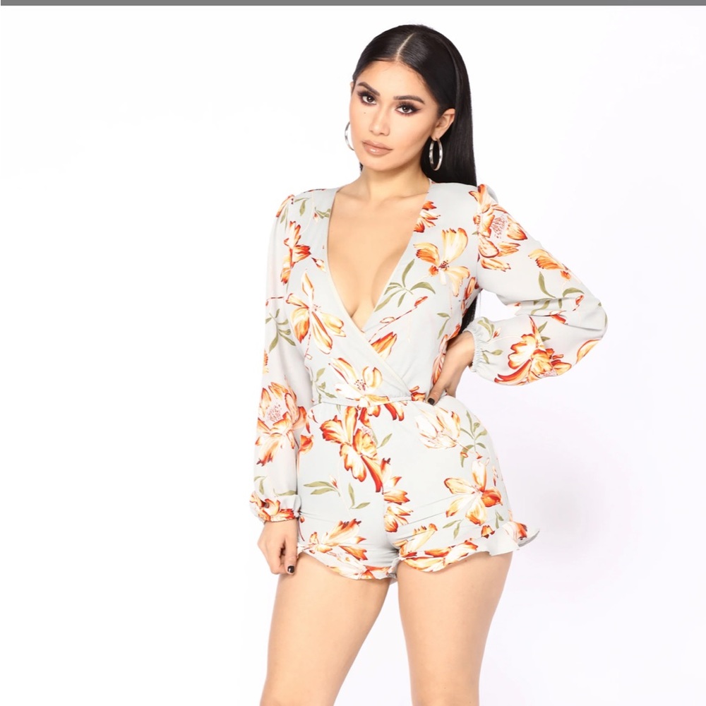 Fashion Nova Make My Day Floral Romper